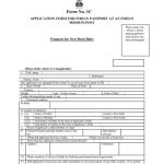 Indian Passport Renewal Form Kuwait PrintableForm