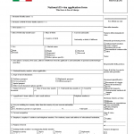 Italy Visa Fill Online Printable Fillable Blank