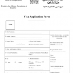 Morocco Morocco Visa Application Form Download Printable