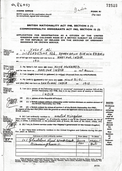 Naturalisation Registration And British Citizenship The 