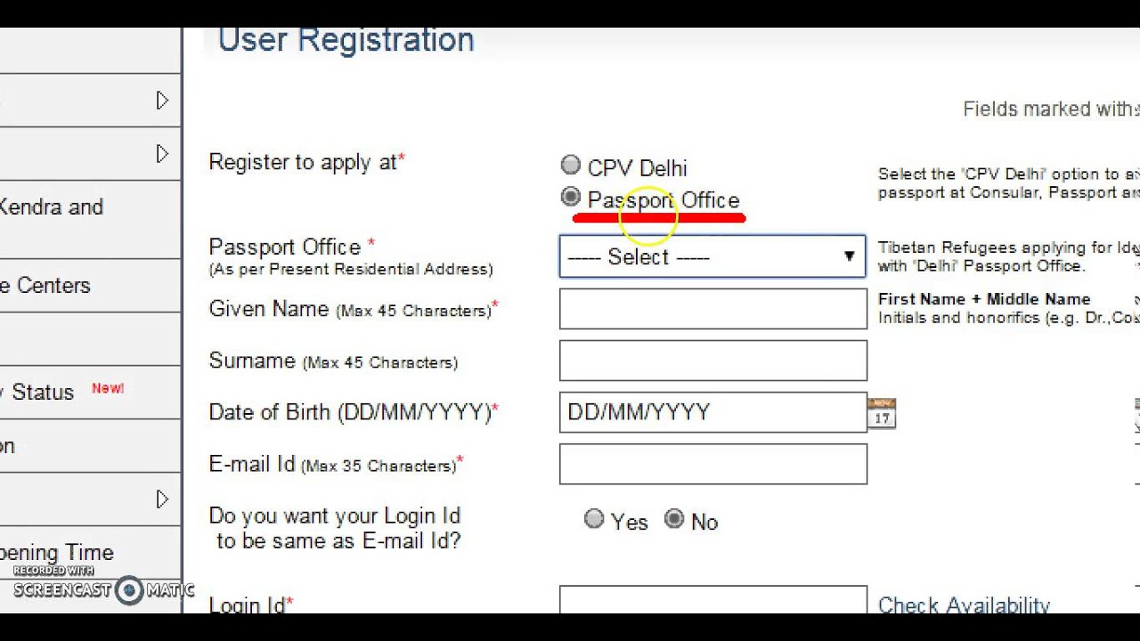Online Application Registration For Passport Online Application Registration For Passport