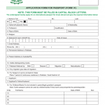 Pakistan Passport Application Form Fill Online