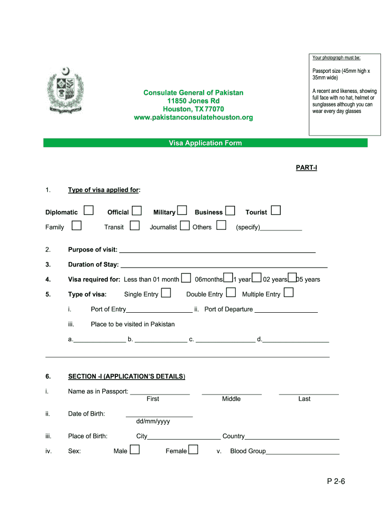 Pakistan Visa Application Form Houston 2020 2021 Fill Pakistan Visa Application Form Houston 2020 2021 Fill
