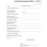 PDF Rajasthan Police Clearance Certificate Form PDF