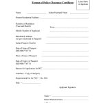 PDF Rajasthan Police Clearance Certificate Form PDF