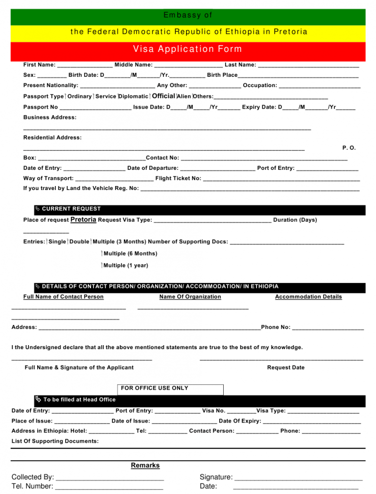 Www Ethiopian New Passport Application Format Pdf