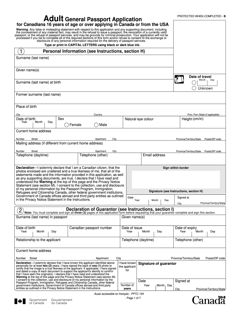 2015 Form Canada PPTC 153 Fill Online Printable Fillable 