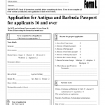 Antigua And Barbuda Passport Form Fill Online Printable