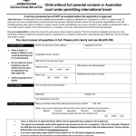 Application For An Australian Travel Document For A Child