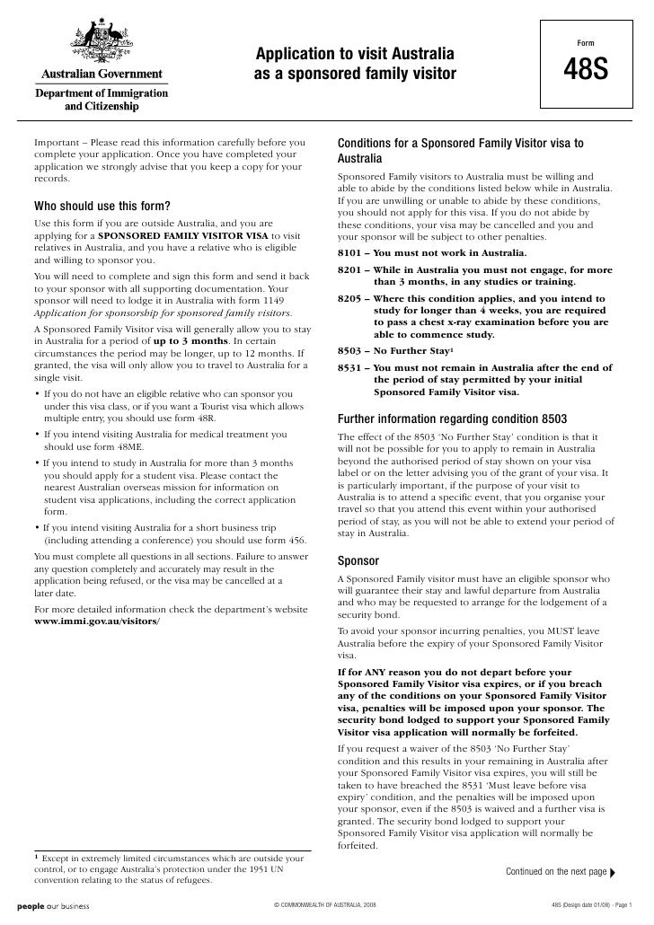 Application For An Australian Travel Document Form B 11