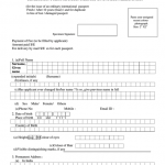 Application Form For Indian Passport At An Indian Mission