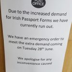Brexit Belfast Post Office Runs Out Of Irish Passport