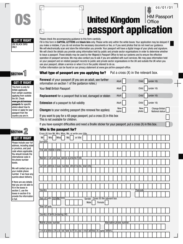 Can I Print A Uk Passport Application Form Fill Out And Can I Print A Uk Passport Application Form Fill Out And