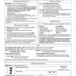 Canada Adult Simplified Renewal Passport Application