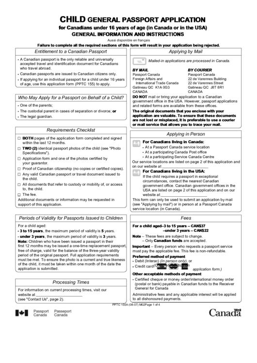 Child General Passport Application Printable Pdf Download Child General Passport Application Printable Pdf Download