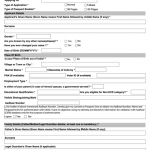 Fillable Passport Application Form Government Of India