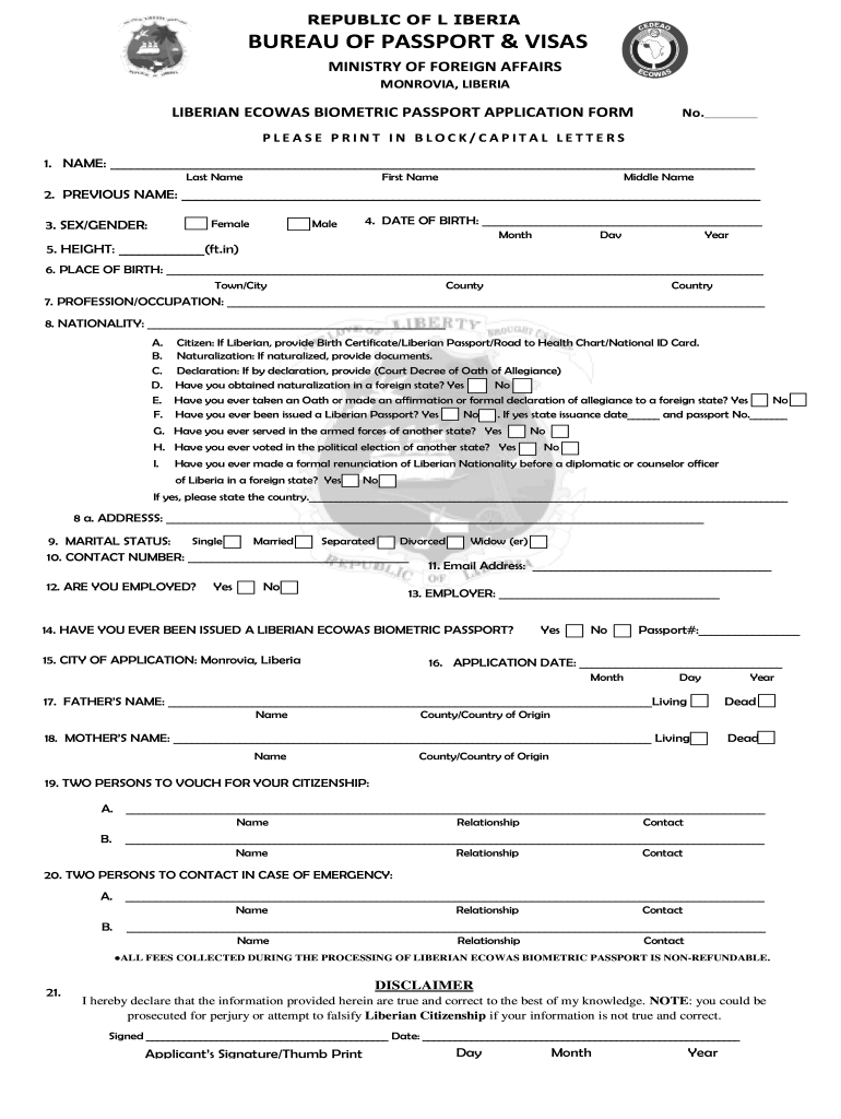 Filling Out A Passport Application Instructions Filling Out A Passport Application Instructions