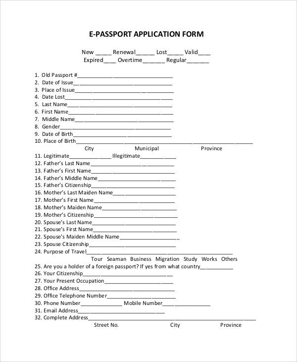 FREE 74 Sample Application Forms In PDF