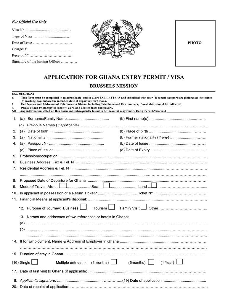 Ghana Passport Renewal Application Form New York Fill 