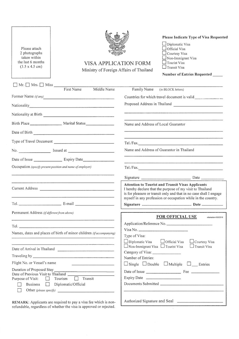 How To Get A 60 Day Tourist Visa To Thailand MyDamTrip How To Get A 60 Day Tourist Visa To Thailand MyDamTrip