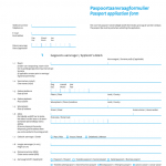 Netherlands Passport Application Form Download Fillable