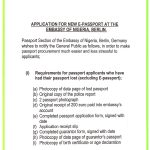 Nigerian High Commission Passport Renewal Application Form