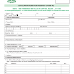 Pakistani Passport Application Form Fill Out And Sign