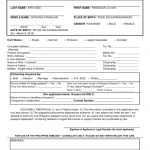 Passport Application Form Editable Pdf PrintableForm