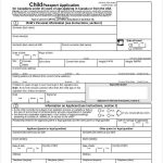 Passport Application Form Fillable Sample Passport