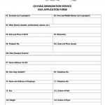 Passport Application Form Guyana PrintableForm