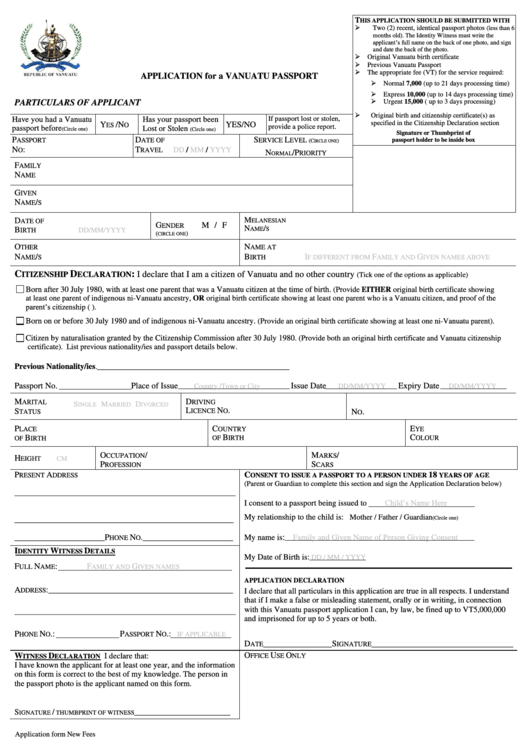 Passport Application Form Has Been Submitted 