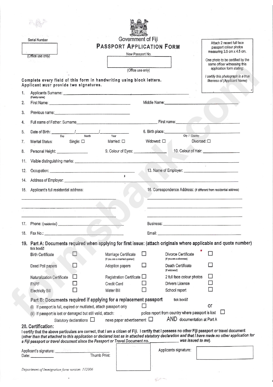 Passport Application Form Pdf To Xml PrintableForm 