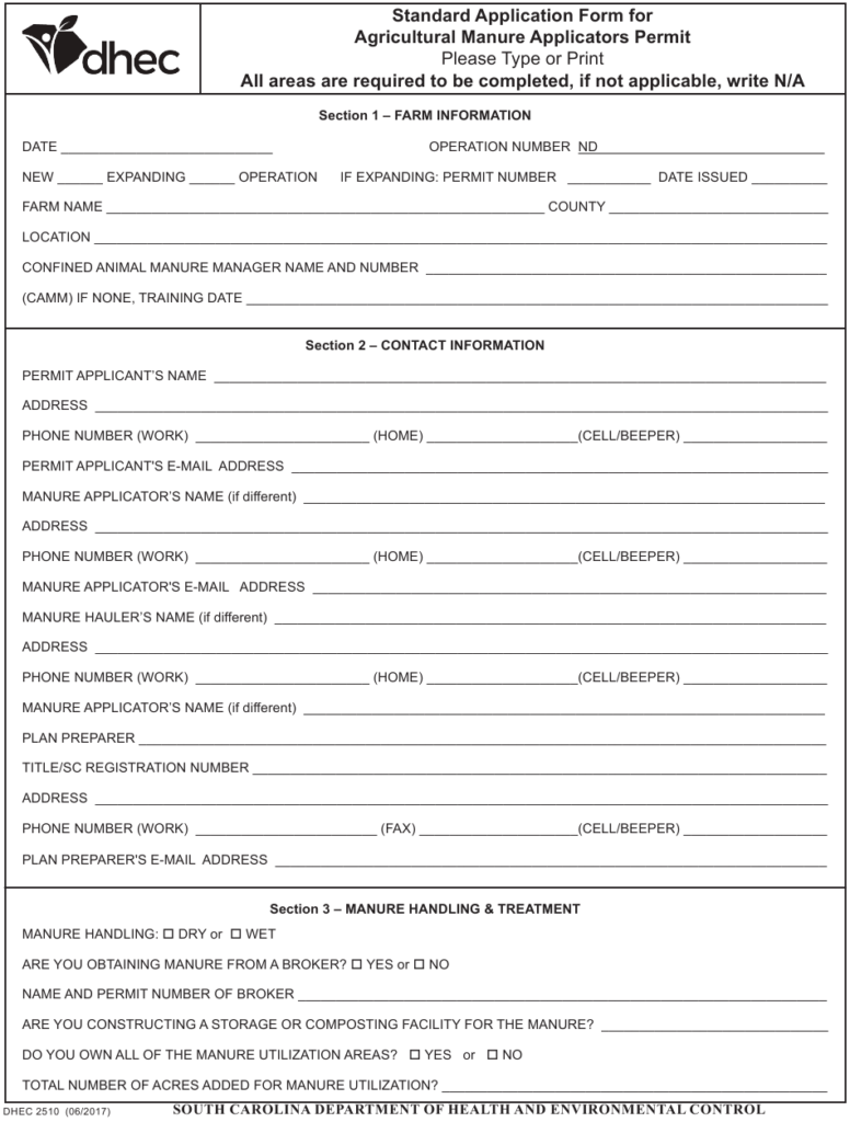 Passport Application Form South Carolina PrintableForm 