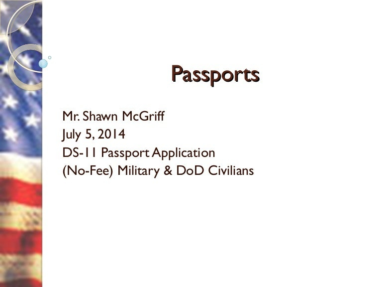 Passport Renewal Application Ds 11