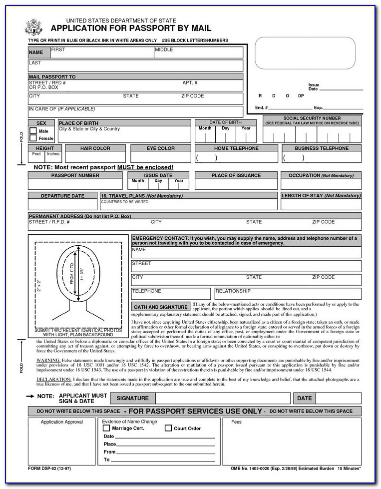 Renewal Of Indian Passport Online Application Form 