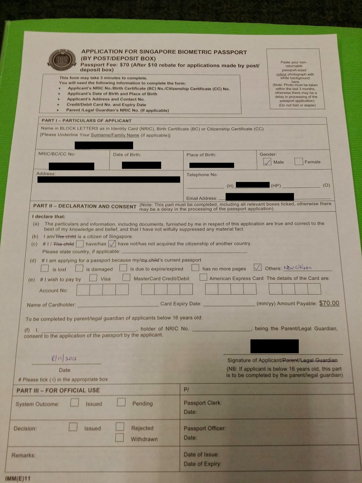 World Without Strangers Singapore Citizenship Registration