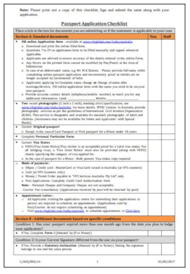 14 Application Checklist Templates Google Docs Word Pages PDF 14 Application Checklist Templates Google Docs Word Pages PDF