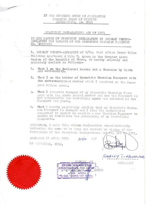 Affidavit