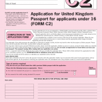 Application For United Kingdom Passport For Applicants Under 16 Free