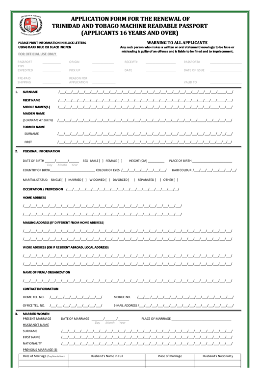 Canada Passport Application Former Surname Canadian Manuals Working