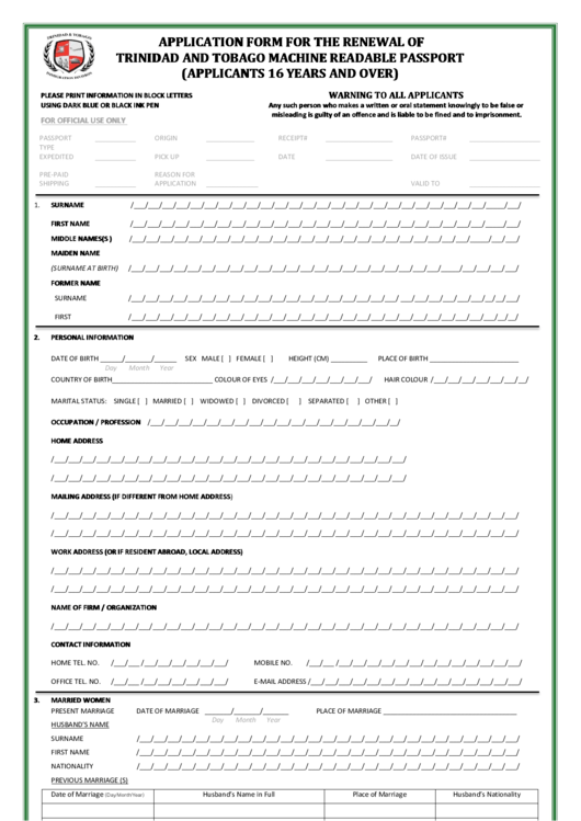 Canada Passport Application Former Surname Canadian Manuals Working 