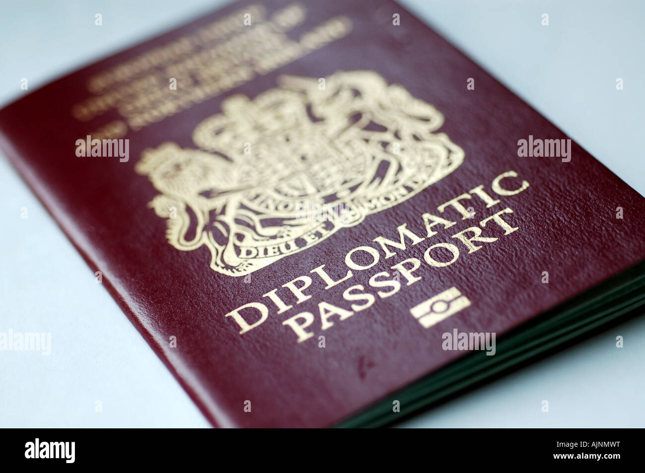 Close Up Picture Of A British Diplomatic Passport Stock Photo Alamy