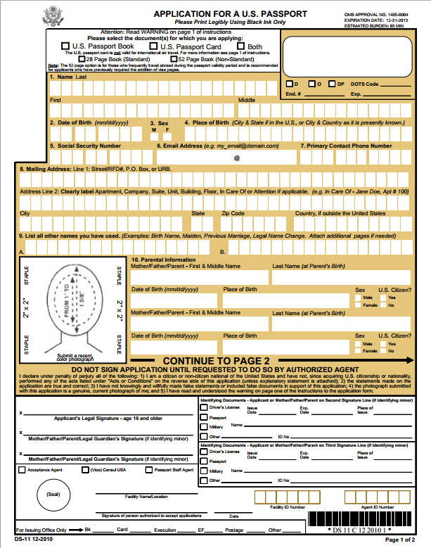 DS 11 Form Expired Printable Form 2022