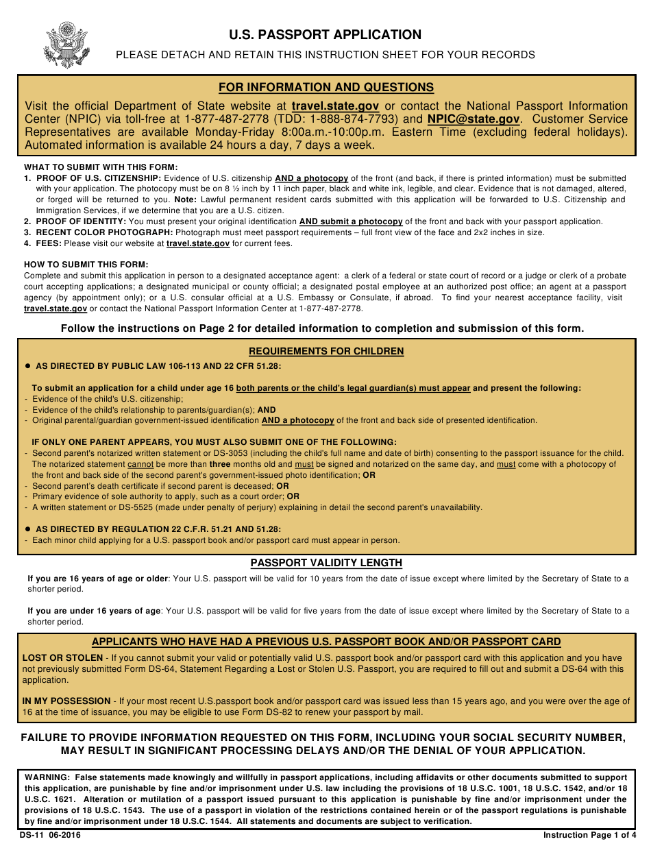 Ds 11 Form Occupation Printable Form 2022