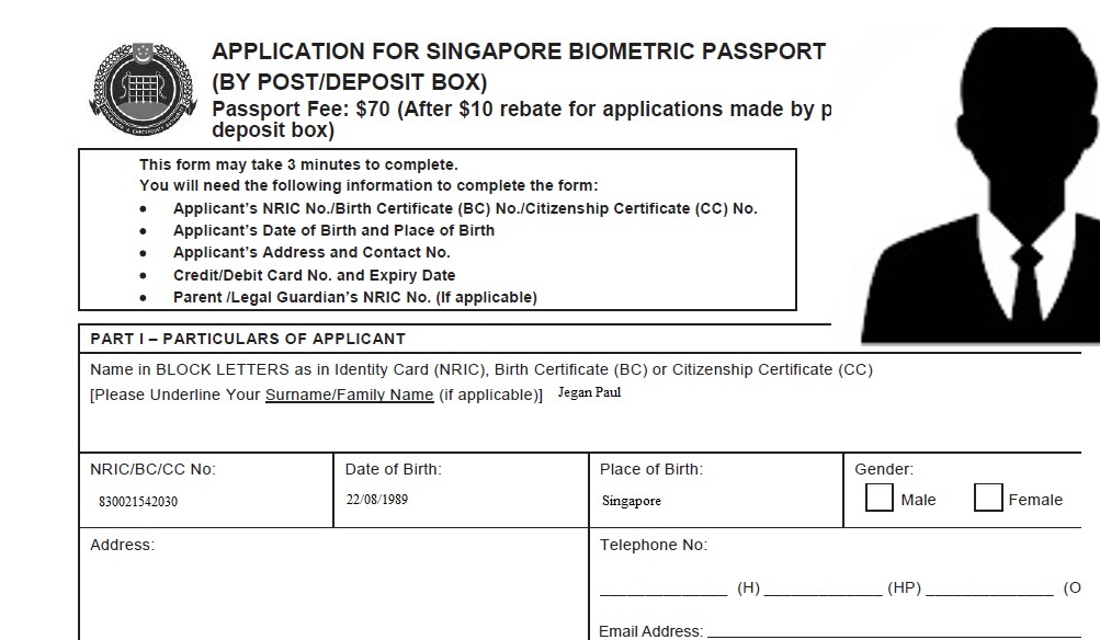Ecitizen gov sg ICA How To Apply Renew Passport Singapore 