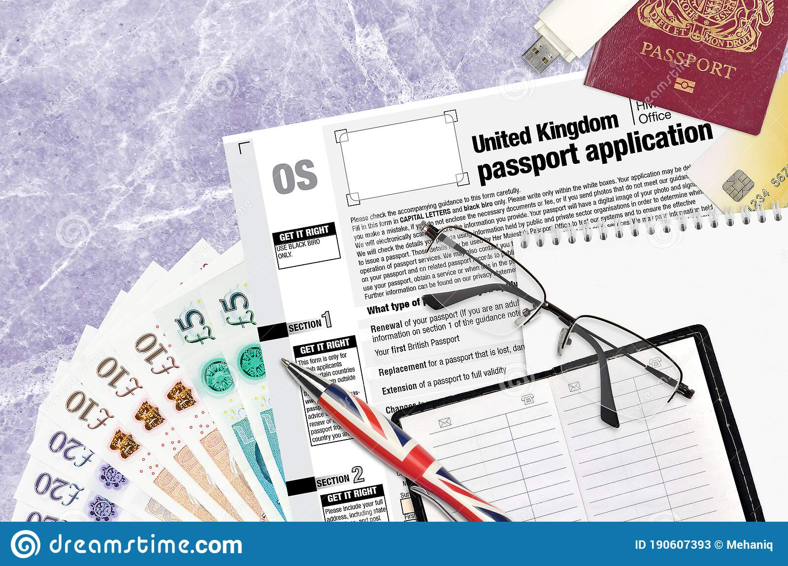 English Form OS United Kingdom Passport Application From HM Passport 