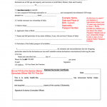 Fillable Deemed Surrender Certificate Form Declaration Of