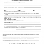Fillable Trade Name Amendment Application Form Printable Pdf Download