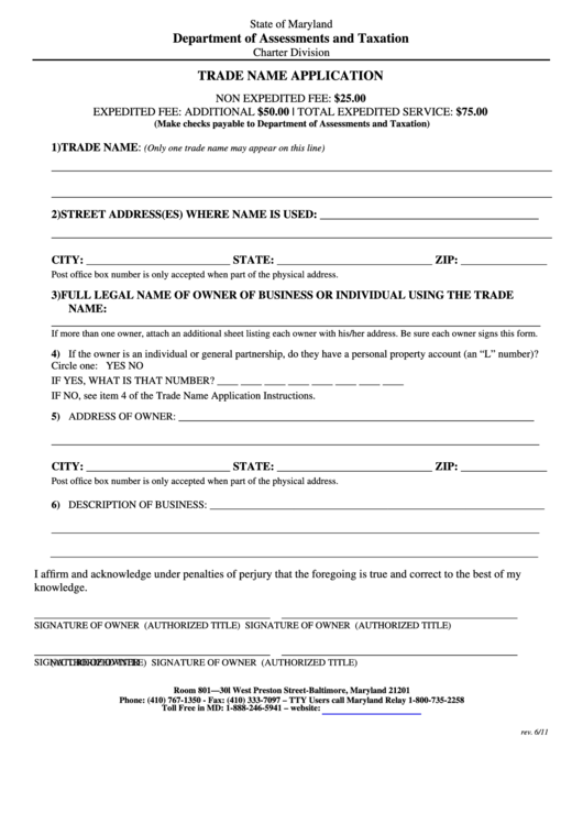 Fillable Trade Name Amendment Application Form Printable Pdf Download Fillable Trade Name Amendment Application Form Printable Pdf Download