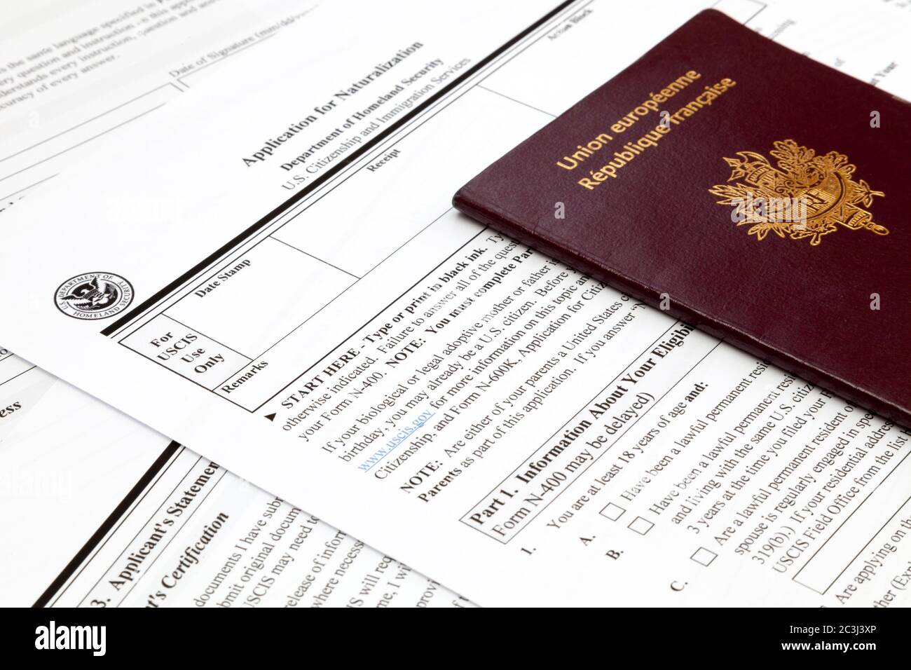 Formulaire De Passeport Banque De Photographies Et D images Haute 